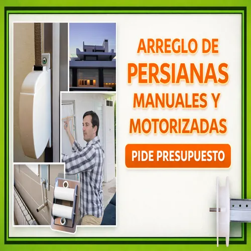 persianas manuales y motor